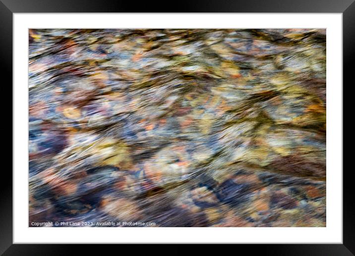 Stream Framed Mounted Print by Phil Lane