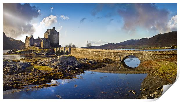 Bridge to Eilean Donan Print by Gary Eason