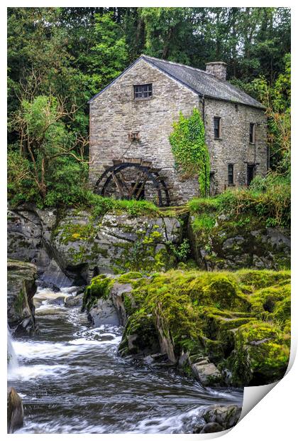 The Old Watermill Print by David Tinsley