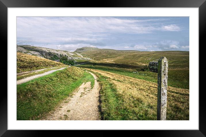 Ingleborough a Yorkshire Dales Icon Framed Mounted Print by Paul Grubb