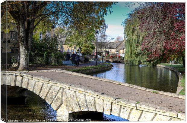 Venice of the Cotswolds Canvas Print by Martin fenton