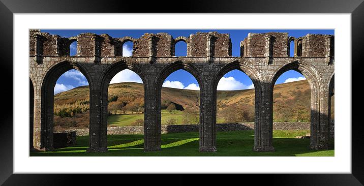 Llanthony Priory Framed Mounted Print by Creative Photography Wales