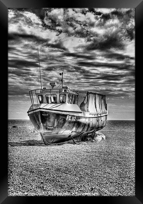 FE92 Dungeness Boat Framed Print by Chris Thaxter