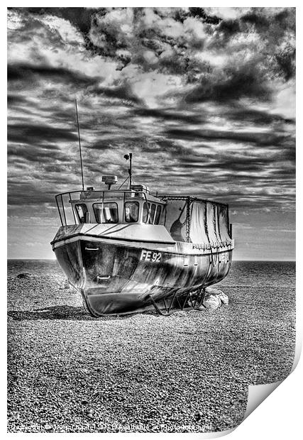 FE92 Dungeness Boat Print by Chris Thaxter