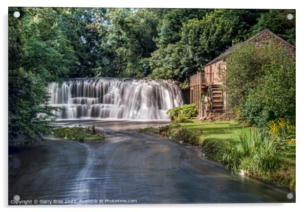 Rutter Falls, Cumbria Acrylic by Garry Bree