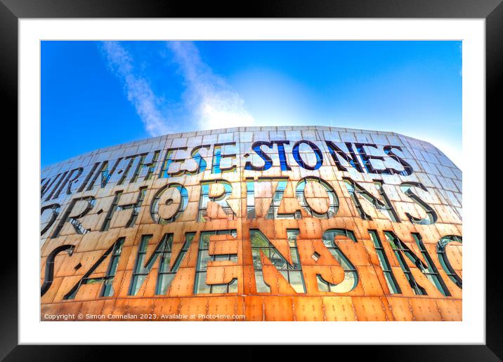 Cardiff Millennium Centre Framed Mounted Print by Simon Connellan