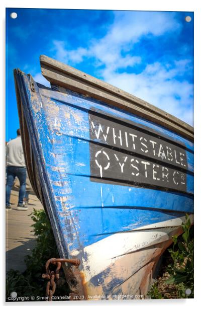 Whitstable Oysters Acrylic by Simon Connellan