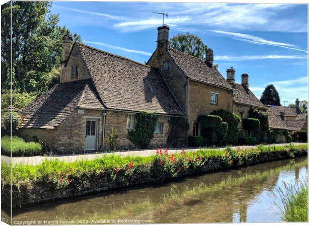 Lower slaughter river eye Canvas Print by Martin fenton