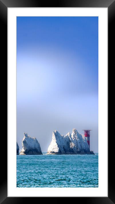 The Needles Framed Mounted Print by Simon Connellan