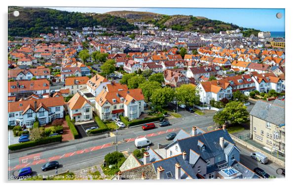 Llandudno from the Air Acrylic by Mike Shields