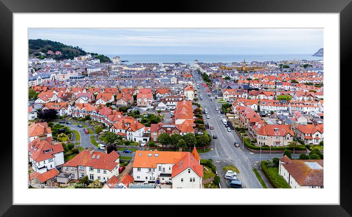 Llandudno By Drone Framed Mounted Print by Mike Shields