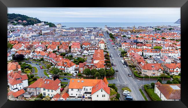 Llandudno By Drone Framed Print by Mike Shields