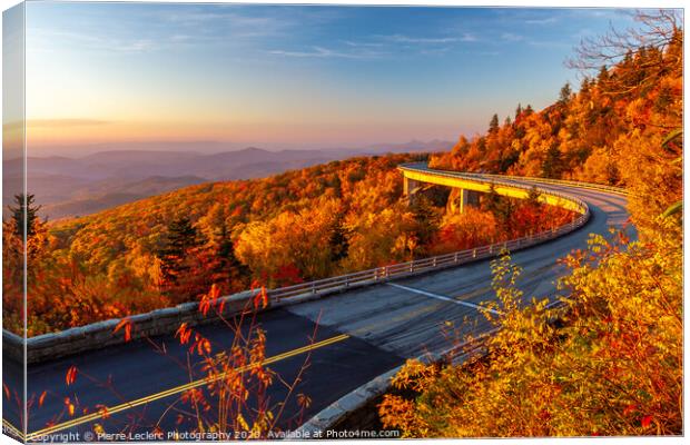 Autumn's Majesty on the Blue Ridge Parkway Canvas Print by Pierre Leclerc Photography