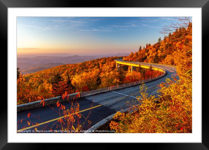 Autumn's Majesty on the Blue Ridge Parkway Framed Mounted Print by Pierre Leclerc Photography
