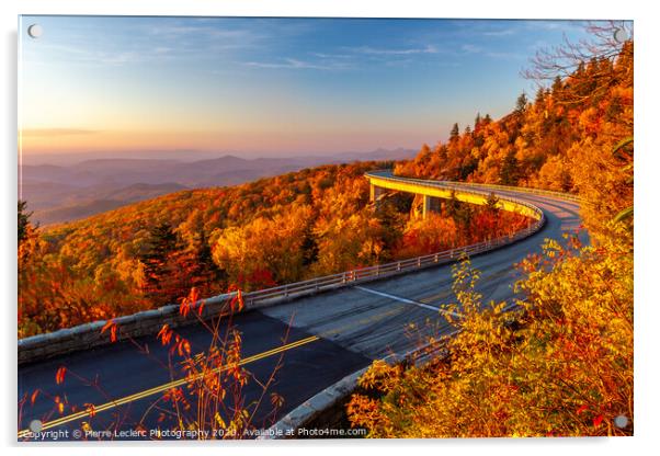 Autumn's Majesty on the Blue Ridge Parkway Acrylic by Pierre Leclerc Photography