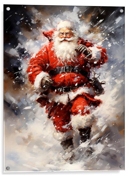 Santa Claus Acrylic by Steve Smith