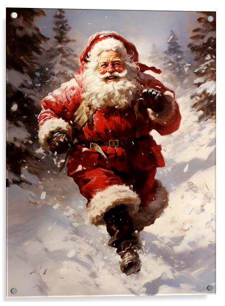 Santa Claus Acrylic by Steve Smith