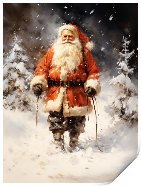 Santa Claus Print by Steve Smith
