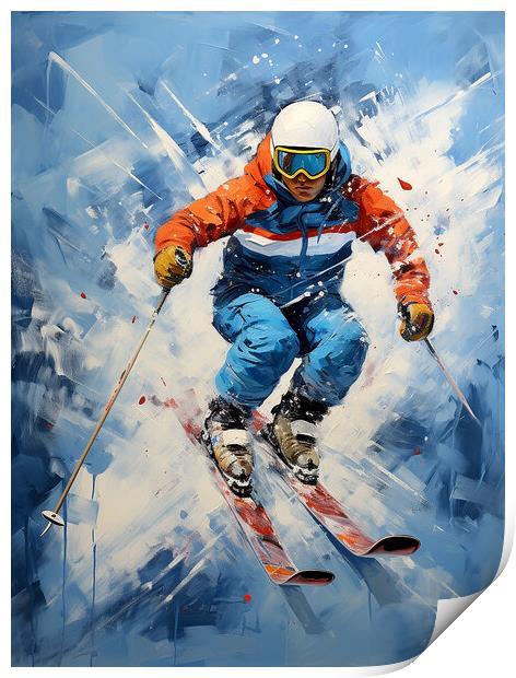 Winter Sports Print by Steve Smith