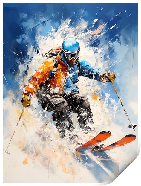 Winter Sports Print by Steve Smith
