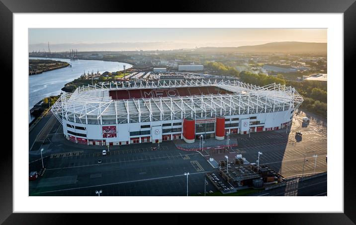 Dawn at The Riverside Framed Mounted Print by Apollo Aerial Photography