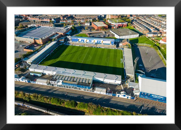 Hartlepool United FC Framed Mounted Print by Apollo Aerial Photography