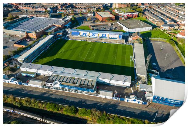Hartlepool United FC Print by Apollo Aerial Photography