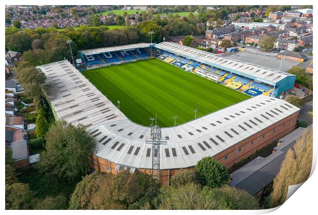 Gigg Lane Print by Apollo Aerial Photography