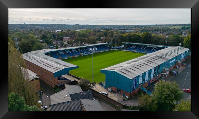 Gigg Lane Bury Framed Print by Apollo Aerial Photography