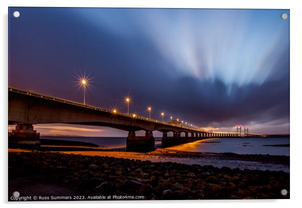 The Prince of Wales Bridge Acrylic by Russ Summers