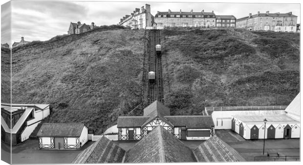 Saltburn Black and White Canvas Print by Tim Hill