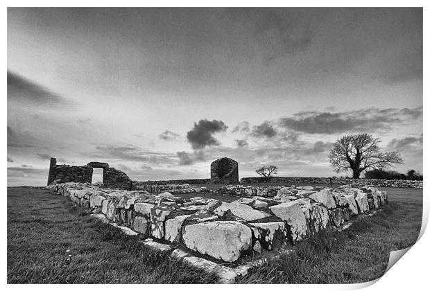 Nendrum Monastic Site Print by pauline morris