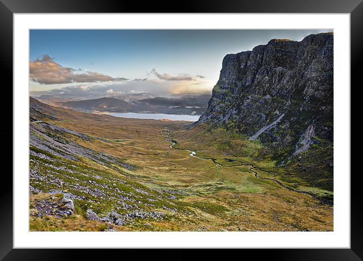 Steep Highland pass Framed Mounted Print by Gary Eason