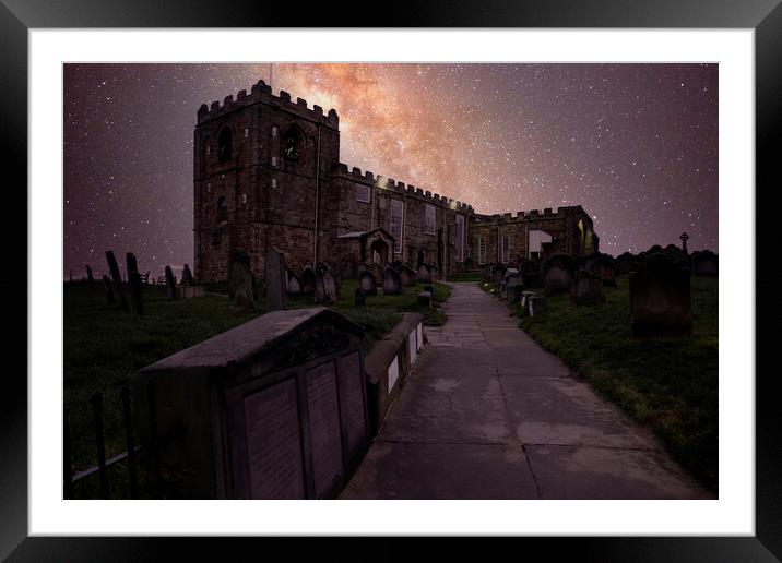 Whitby ~ Dark Skies Framed Mounted Print by Tim Hill
