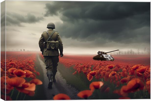 Soldiers March Canvas Print by J Biggadike