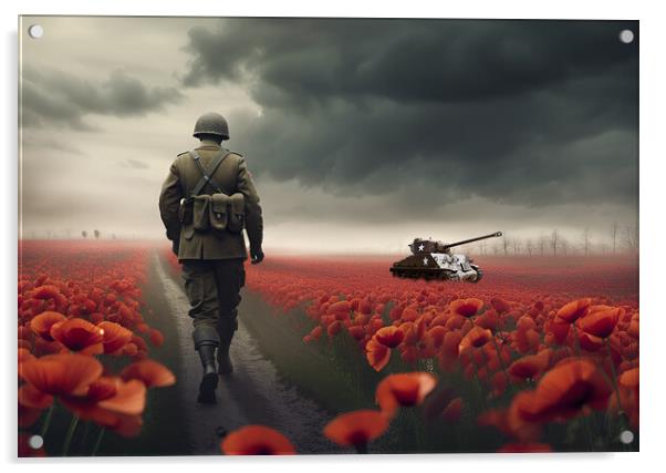 Soldiers March Acrylic by J Biggadike