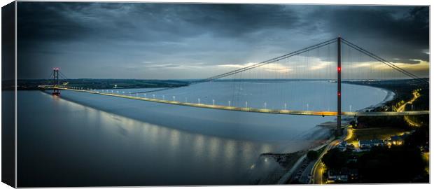 Bridge Over The Humber Canvas Print by Apollo Aerial Photography