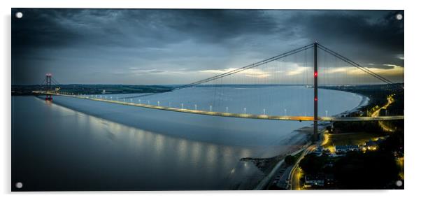 Bridge Over The Humber Acrylic by Apollo Aerial Photography