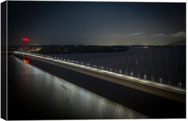 Night on the Humber Canvas Print by Apollo Aerial Photography