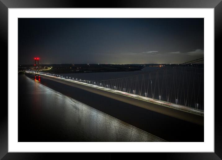 Night on the Humber Framed Mounted Print by Apollo Aerial Photography