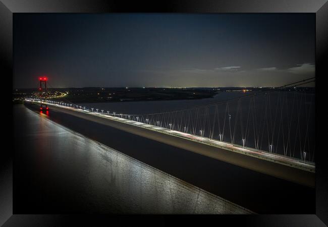 Night on the Humber Framed Print by Apollo Aerial Photography