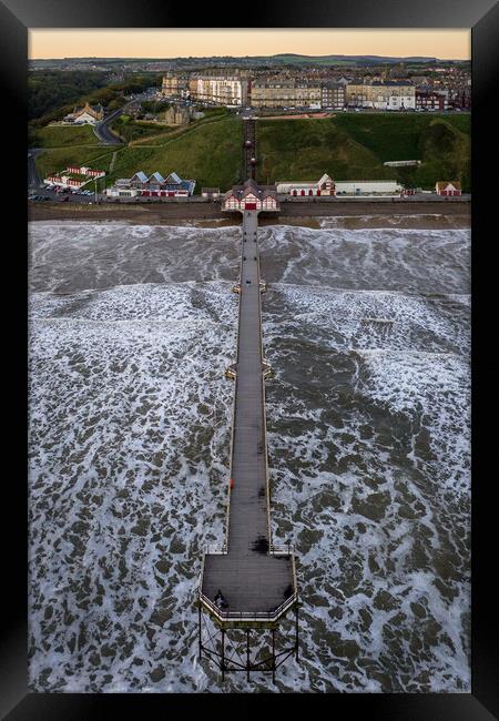 Saltburn Pier Framed Print by Apollo Aerial Photography