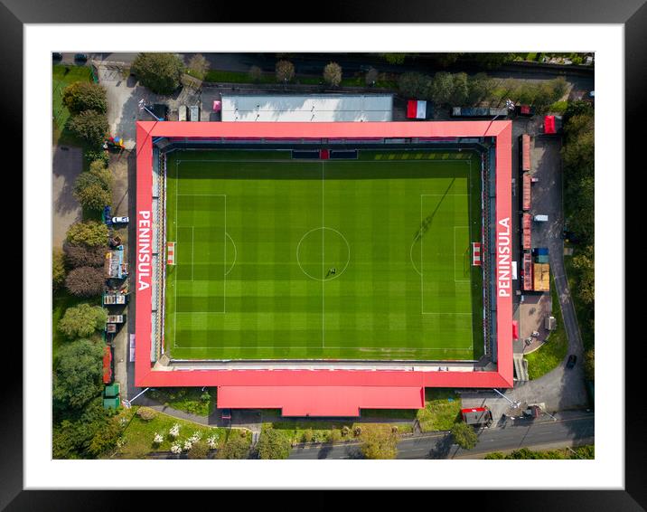 Peninsula Stadium Framed Mounted Print by Apollo Aerial Photography