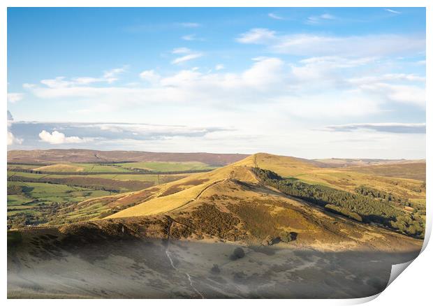 Mam Tor and the Great Ridge Print by Colin Allen