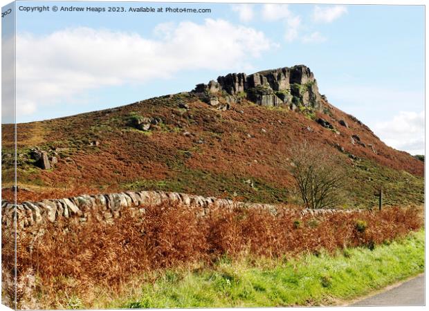 The Roaches rocks Canvas Print by Andrew Heaps