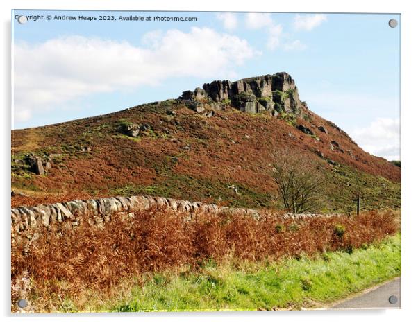 The Roaches rocks Acrylic by Andrew Heaps