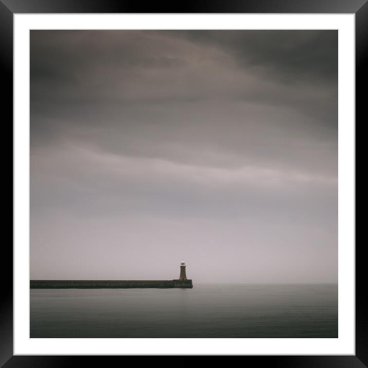 Tynemouth Lighthouse Framed Mounted Print by Mark Jones