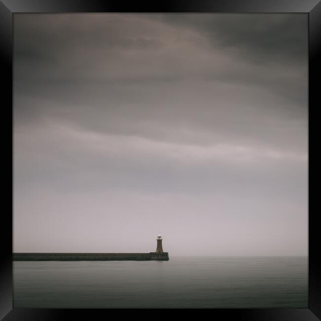 Tynemouth Lighthouse Framed Print by Mark Jones