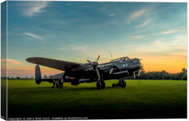 WWII Lancaster Bomber  'Just Jane' Canvas Print by Garry Bree