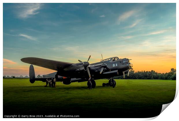 WWII Lancaster Bomber  'Just Jane' Print by Garry Bree